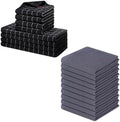 Homaxy Kitchen Towels and Dishcloths Set, 12 x 12 and 13 x 28 Inches