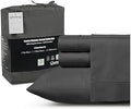 100% Cotton Sheets King Size Sheets Set with Fitted Sheet & Pillowcase