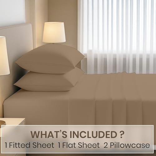 Kotton Culture 4 Pc Full Sheet Set - 100% Egyptian Cotton Premium