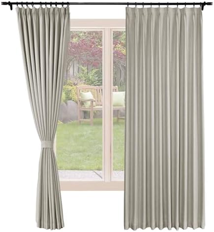 Frelement 52" W x 108" L Extra Long Curtains 108 inch Room Darkening
