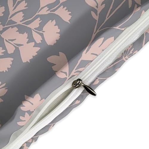 INFLAG Floral Duvet Cover, 100% Soft Cotton 3 Pieces Floral Bedding