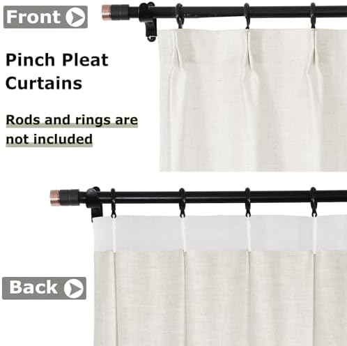 Frelement 120 Inches Extra Long Room Darkening Curtains for High