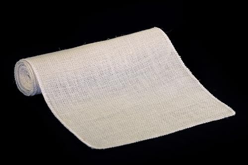 MDS® Pack of 10 Natural Burlap Table Runner, 12 x 108 Inch, Jute
