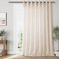 Extra Wide 100 x 108 inch Linen Curtains for Living Room Divider Light