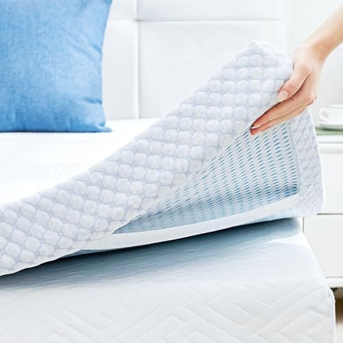 SINWEEK Cooling Memory Foam Mattress Topper for Pressure Relief, Bed