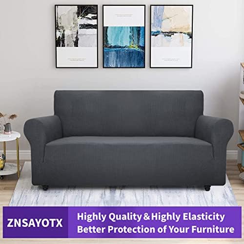 ZNSAYOTX Super Stretch Couch Cover (72"-92") Universal Sofa Covers