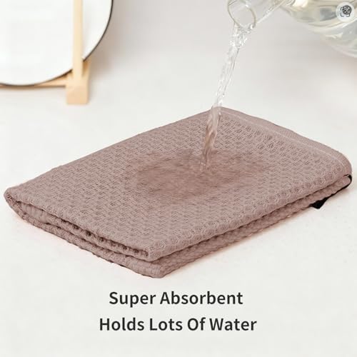 Cotton Dish Cloths 6 Pack,12x12 Inch – Super Absorbent, Quick-Dry &