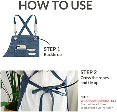 carrotez Adjustable Over sized Plus Size Canvas Apron with Pockets Men
