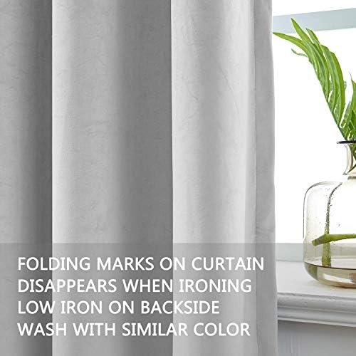 cololeaf Living Room Blackout Velvet Curtains, Grommet Blackout Lined