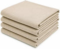 Cotton Herringbone Kitchen Towel, Set of 4 (20" x 26") Beige