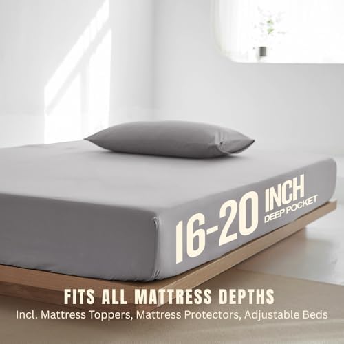 Deep Pocket Fitted Sheet Only - Premium 2000TC Microfibre, Extra Soft