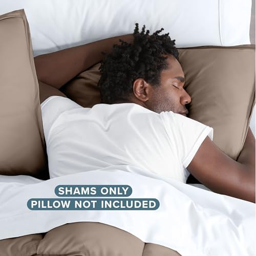 Bare Home Pillow Sham Covers 1800 Ultra-Soft Set of 2