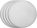 Faux Leather Placemats Set of 4, 15Inch Round Place Mats, Washable and
