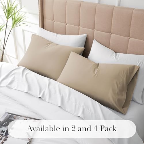 Southshore Fine Living 2-Piece King Pillow Cases, Brushed Microfiber