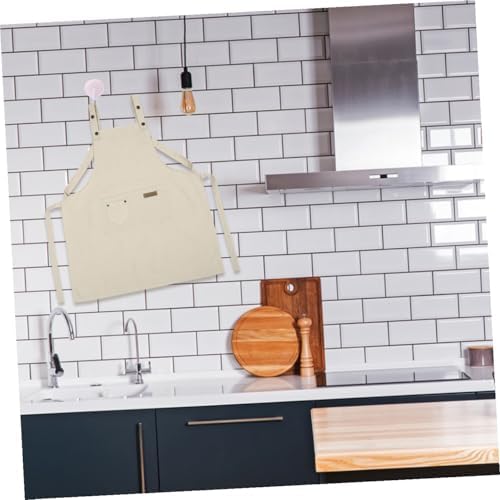 Cotton Sleeveless Apron with Pocket, Adjustable Belt for Restaurant