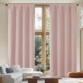 Simplebrand Ava Blush Extra Long Blackout Curtains 108 Inches Long 2