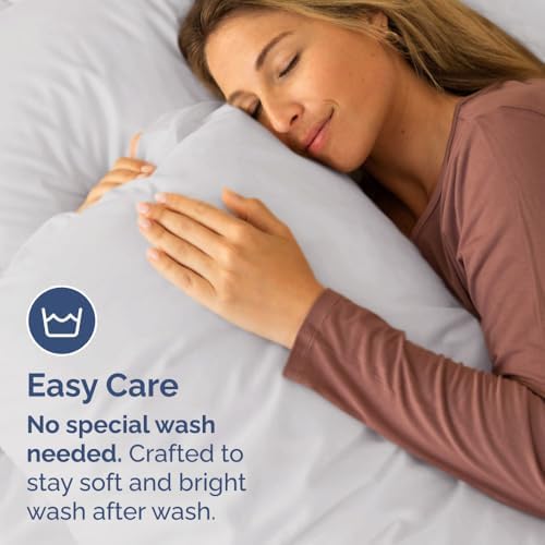 Standard Pillow Cases Set of 6 - Ultra Soft Pillowcase Covers - French