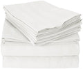 Elegant Comfort Stripe 6-Piece Bed Sheet Set Silky-Soft, Full
