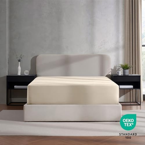 Nestl Extra Deep Pocket Twin XL Fitted Sheet, Dorm College Bottom