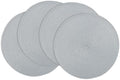 Winknowl Round Braided Placemats Set of 4 Washable Woven Heat
