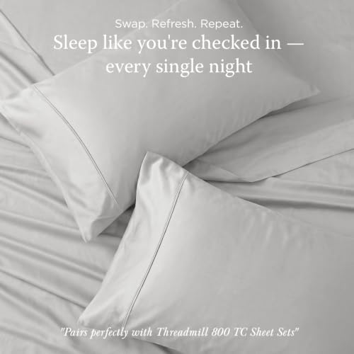 Threadmill Home Linen Standard Pillowcases - 800 Thread Count Sateen