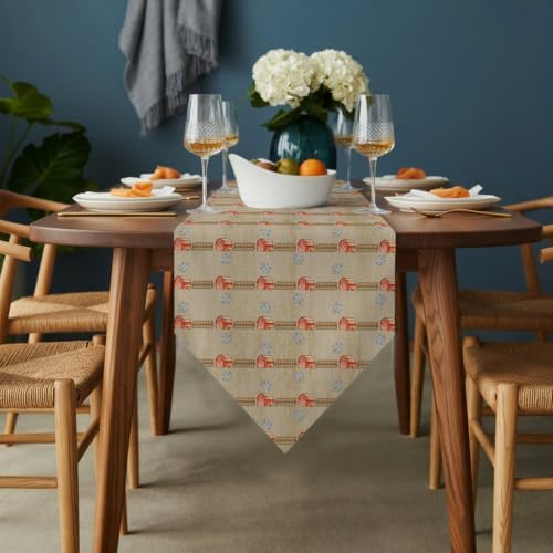 Farmhouse Barn Table Runner 108 inches Long Rustic Minimalist Harvest