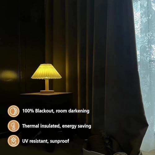 Grey Pinch Pleats 100% Blackout Window Curtains 84 Inches Long 2