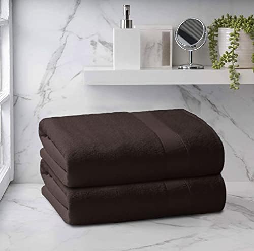 Belizzi Home Premium Cotton Oversized 2 Pack Bath Sheet 35x70-100%