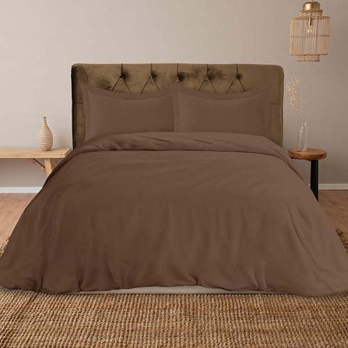 Mocassi Luxury Queen Size 3-Piece Duvet Cover Set - 1800 Premium Hotel