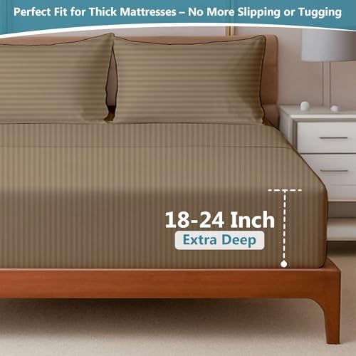 Ready To Rest Extra Deep Pocket Sheets - 4 Piece Queen Sheet Set
