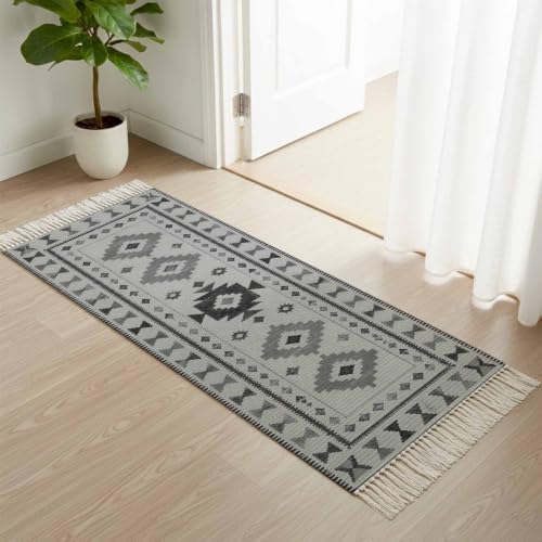 Bohemia Ethnic Hallway Runner Rug 2'x5', Vintage Southwestern Aztec