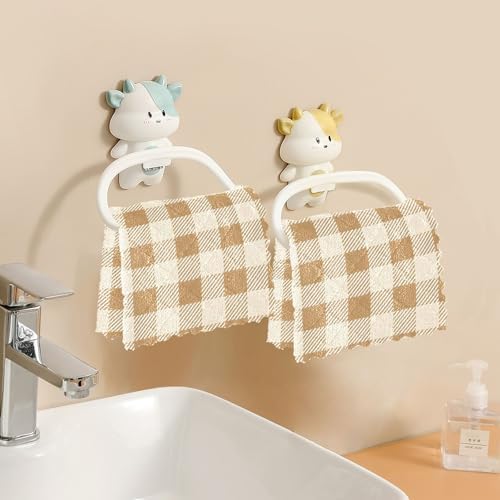 Dish Towels Beige Gingham Netural Absorbent Cotton Kitchen Towels