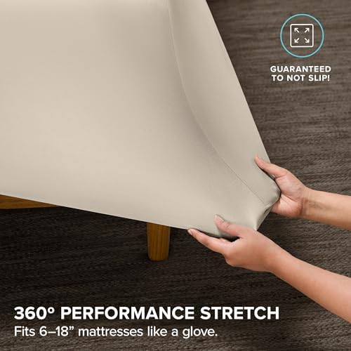 Bare Home Cooling Performance Jersey Knit Stretch Sheet Set