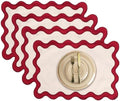 Placemats Set of 4, 13 x 19 Inch Cotton Table Placemats Washable Heat