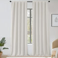 OWENIE Sally Blackout Curtains 120 Inches Long 2 Panels Set for