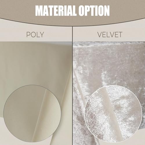 Ivory Polyester Rectangle Tablecloth - 60" x 102" (1 Piece), Elegant