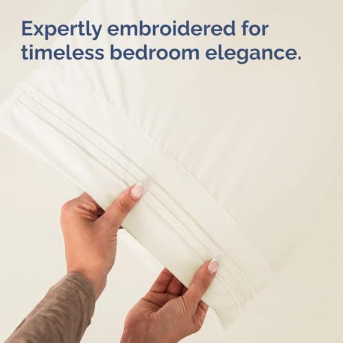 Queen Pillow Cases Set of 4 - Ultra Soft Pillowcase Covers - Off White