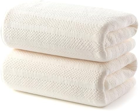 ecolook Microfiber Bath Towels Set of 2, 31 x 63 Inch Extra Large Bath