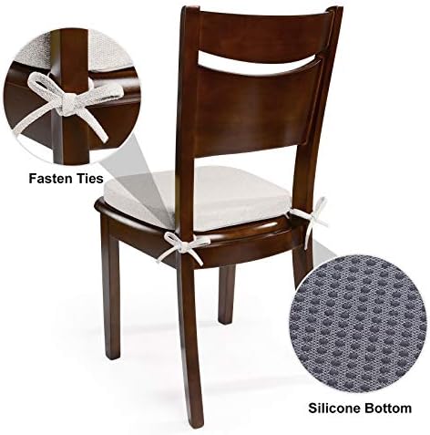 Shinnwa Kitchen Chair Cushions, Non Slip Dining Room Seat Cushions