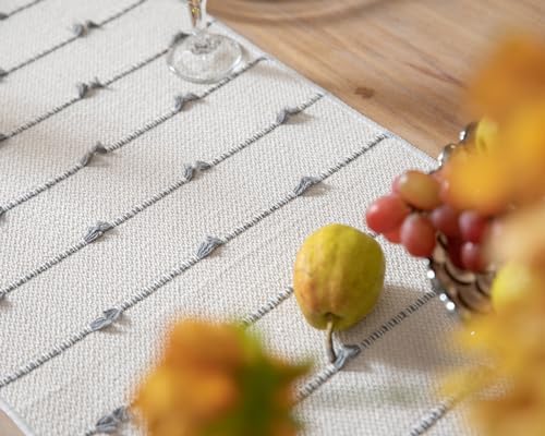 Caflife Boho Table Runner 108 Inchs Long for Modern Farmhouse Room