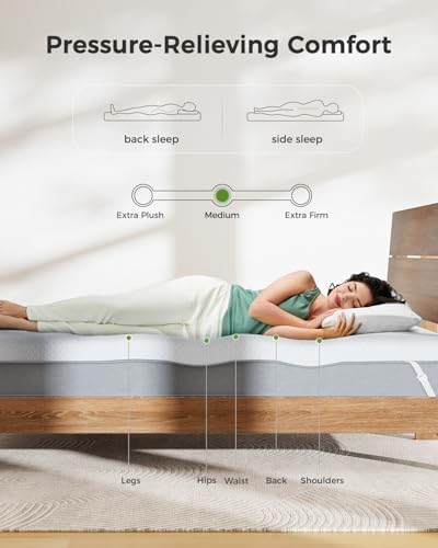 PERLECARE Queen 3 inch Cooling Mattress Topper with Bamboo Cover