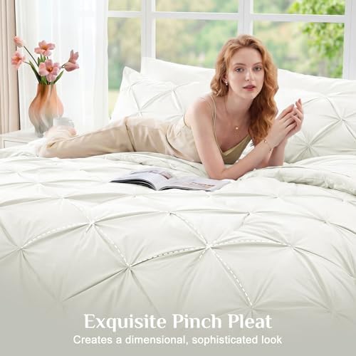 JOLLYVOGUE Queen Comforter Set 7 Pieces - Bed in a Bag Queen for All