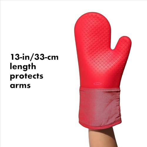 OXO Good Grips Silicone Oven Mitt, Jam - Pack of 2