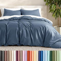 Bare Home Duvet Cover Set 1800 Ultra-Soft (Queen, Bering Sea)