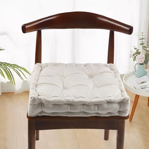 vctops Chair Cushion for Dining Chair, Soft Velvet Square Seat Cushion
