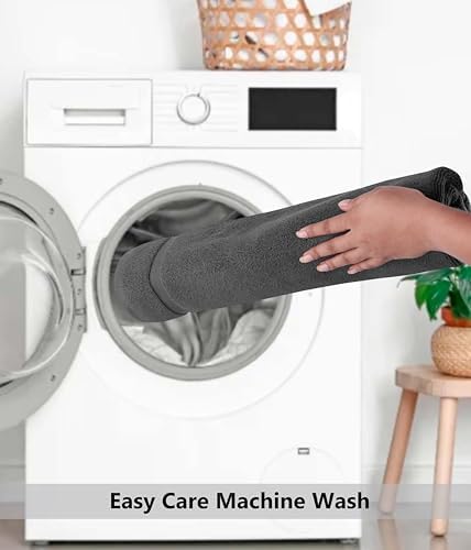 COTTON CRAFT Bath Mats - 2 Pack Tub Shower Floor Mat - 21x30- Charcoal
