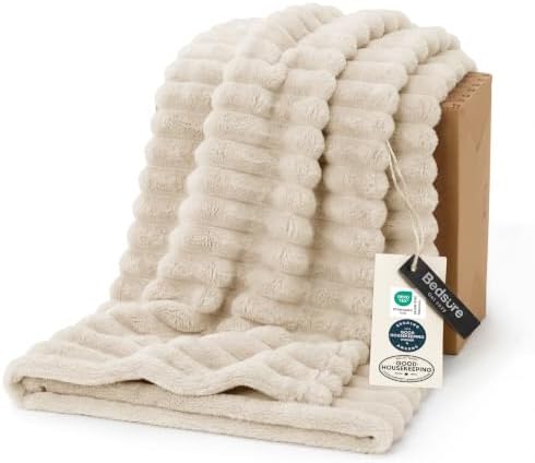 Bedsure Soft Throw Blanket for Couch Decor Gifts Khaki 50"x60"