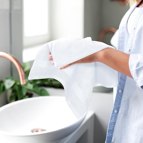 GLAMBURG Ultra Soft 6-piece Hand Towel Set 16x28-100% Ringspun Cotton