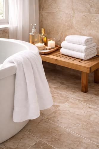 100% Egyptian Cotton Towel Set, 600 GSM, Double Twisted Yarns, Ultra