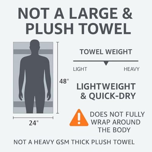 HERCULEAN Premium Bath Towels 24 x 48 Pack of 6 | Quick Dry and Highly